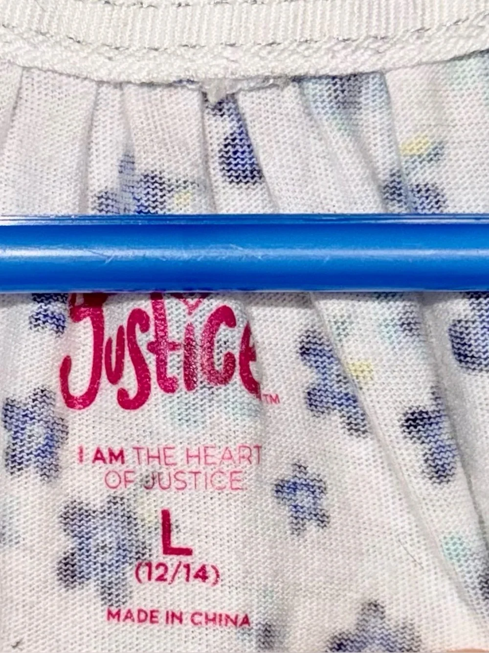 Justice Floral Peasant Top- 12/14